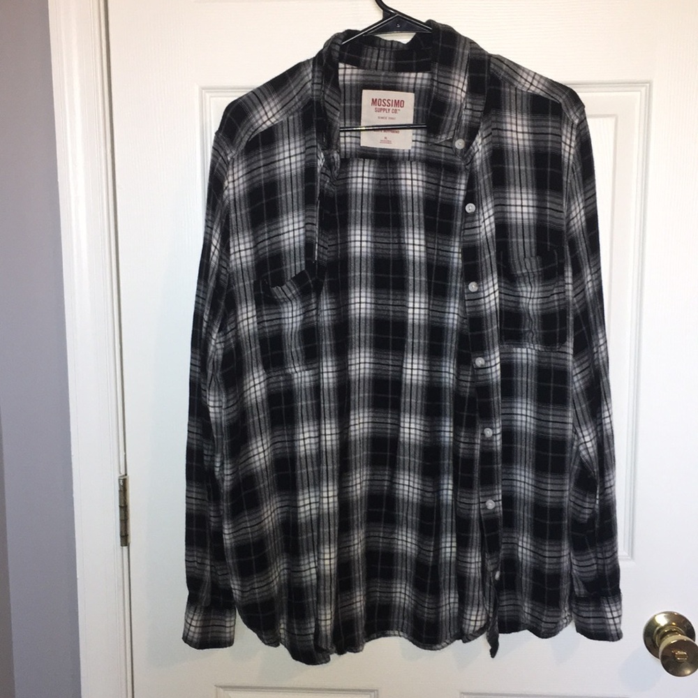 Black and white flannel